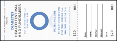 Diabetes Raffle Ticket