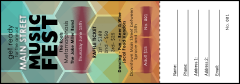 Music Festival Raffle Ticket