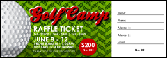 Golf Camp Raffle Ticket