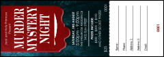 Murder Mystery Raffle Ticket