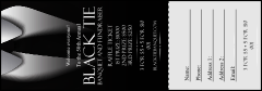 Black Tie Raffle Ticket
