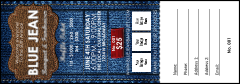 Blue Jeans Raffle Ticket