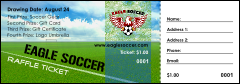 Soccer Schedule Raffle Ticket