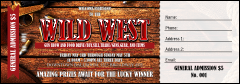 Western Raffle Ticket
