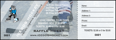 Ice Hockey Schedule Raffle Ticket