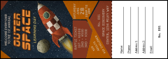 Spaceship Raffle Ticket