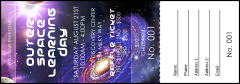 Outer Space Raffle Ticket