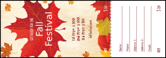 Fall Leaves Raffle Ticket