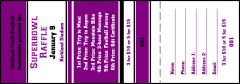 Sports Purple Black Raffle Ticket