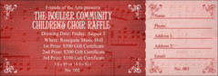 Choral Raffle Ticket