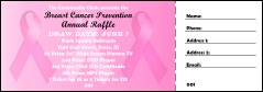 Pink Ribbon Raffle Ticket 001