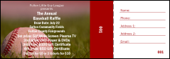 Baseball Raffle Ticket 002