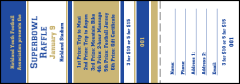 Sports Raffle Ticket 002 in Blue and Gold