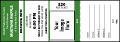 Your Image Raffle Ticket 001 (Green)