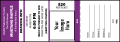Your Image Raffle Ticket 001 (Purple)