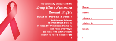 Red Ribbon Raffle Ticket