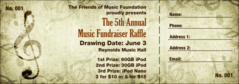 Music Festival 2 Raffle Ticket