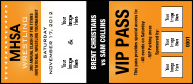 Versus Orange VIP Pass 