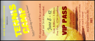 Tennis Camp VIP Pass