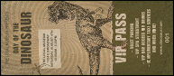 Dinosaur Illustrated VIP Pass