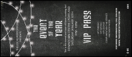 All Purpose Chalkboard Black and White VIP Pass