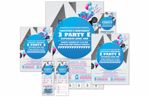 Birthday Party Geometric Event Kit