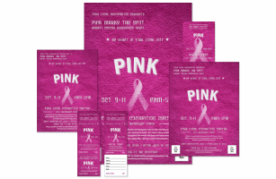 Breast Cancer Pink Ribbon Event Kit