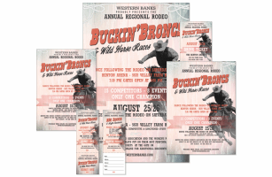 Bucking Bronco Rodeo Event Kit