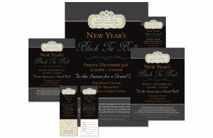 Classic Black Pinstripe Event Kit