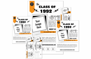 Class Reunion Mascot Orange Event Kit