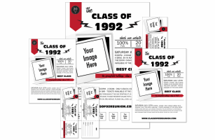 Class Reunion Mascot Red Event Kit