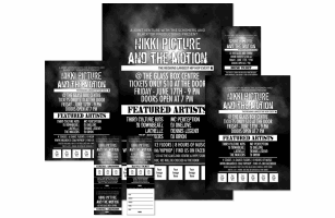 Galaxy Hip Hop Black and White Event Kit