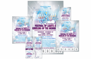 Hanukkah Abstract Event Kit