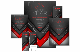 Red And Silver Event Kit