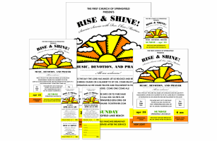 Religious Sunrise Retro Event Kit