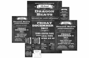 Retro Chalkboard Event Kit