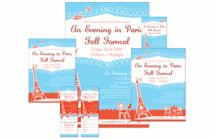 Whimsical Paris Event Kit