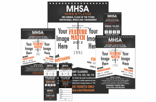 Wrestling Black Event Kit