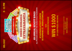 Bingo Bonanza Extravaganza Club Flyer