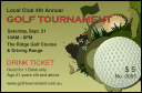 Golf Tournament Drink Ticket