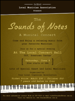 Sounds of Notes Flyer