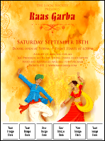 Raas Garba Logo Flyer