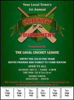 Cricket Tournament Image Flyer