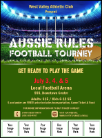 Aussie Rules Football 2 Image Flyer