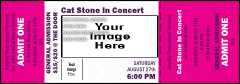 All Purpose Big Logo Magenta Event Ticket 0007