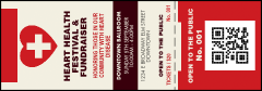 Heart Health QR Event Ticket