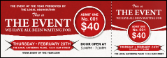 Red Event Ticket