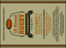 Rugby Tournament Invitation