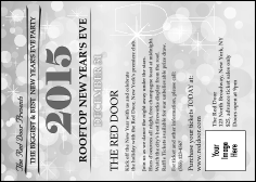 Silver Glitter Postcard