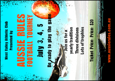 Australian Rules Football Postcard